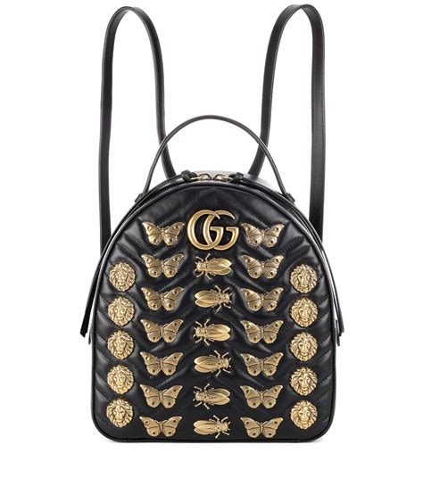 Gucci GG Marmont Animal Studs Backpack 